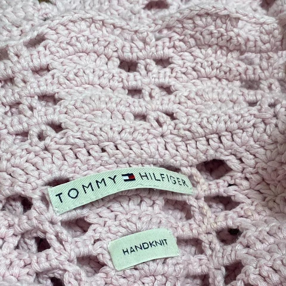 2000s Tommy Hilfiger Handknit Cardigan (XL)