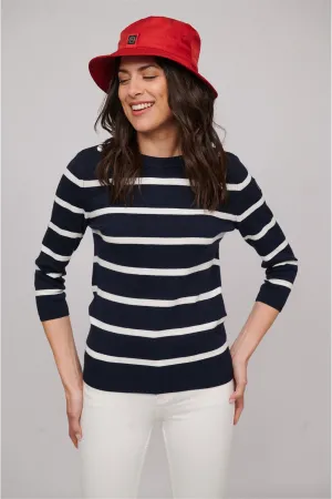 Amanda Luxury Soft Cotton Sweater NAVY
