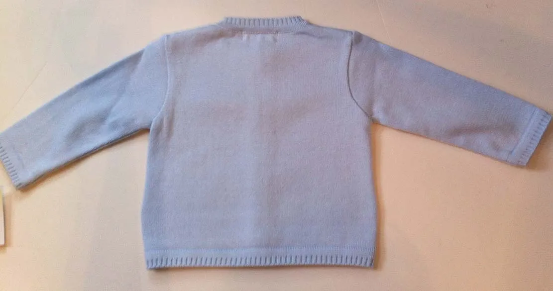 Baby Blue Boys Cardigan Sweater