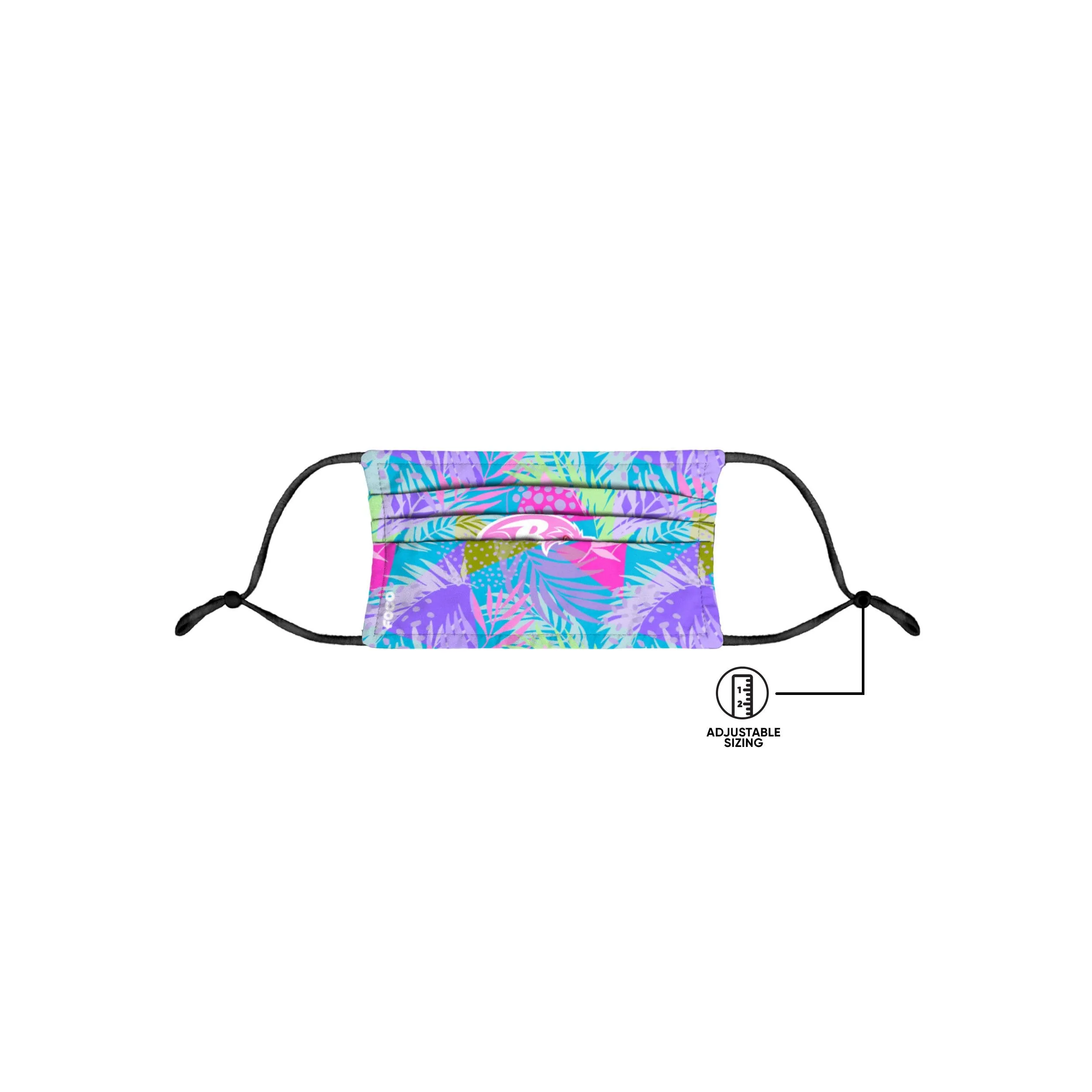 Baltimore Ravens NFL Neon Floral 3 Pack Face Cover