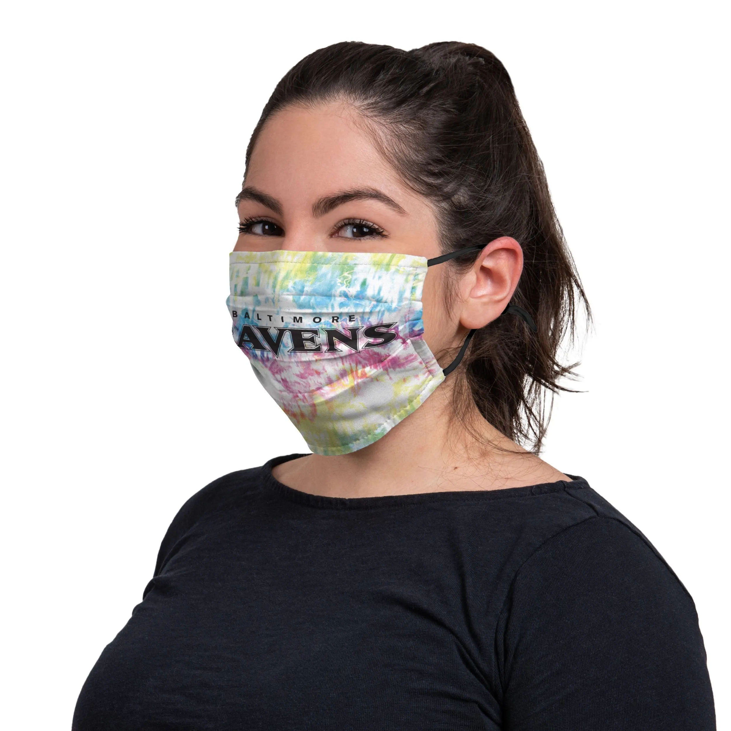 Baltimore Ravens NFL Neon Floral 3 Pack Face Cover