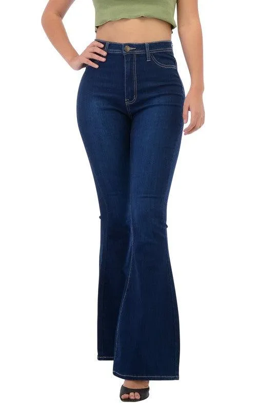 BC005 High waist stretch bell bottom jeans