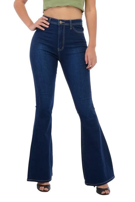 BC005 High waist stretch bell bottom jeans