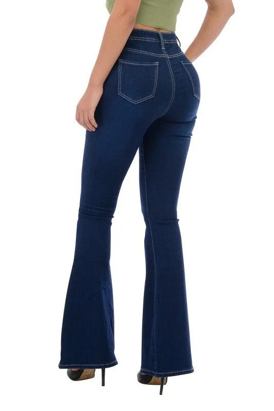 BC005 High waist stretch bell bottom jeans