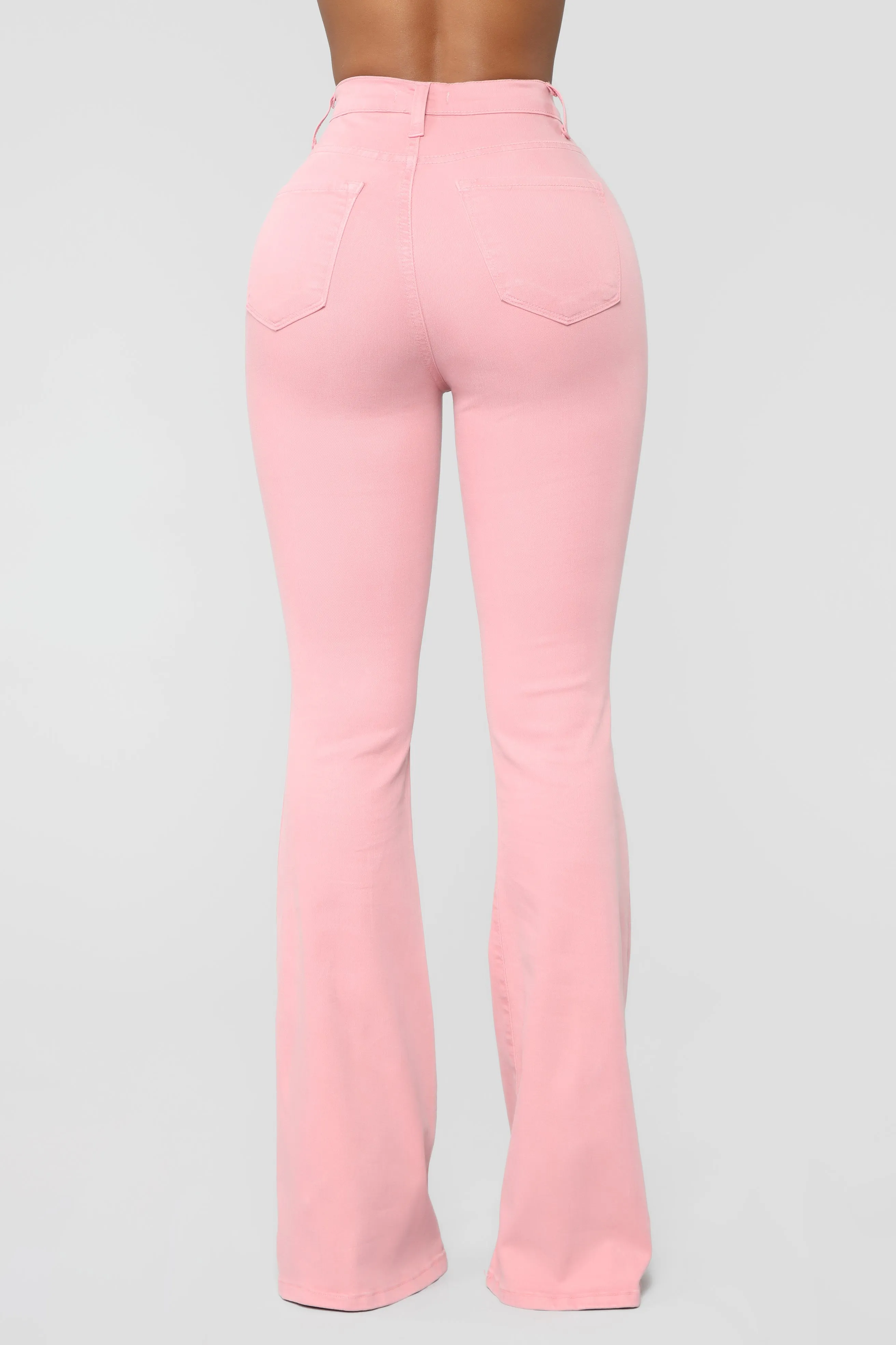 Bell Bottom Blues Jeans - Mauve