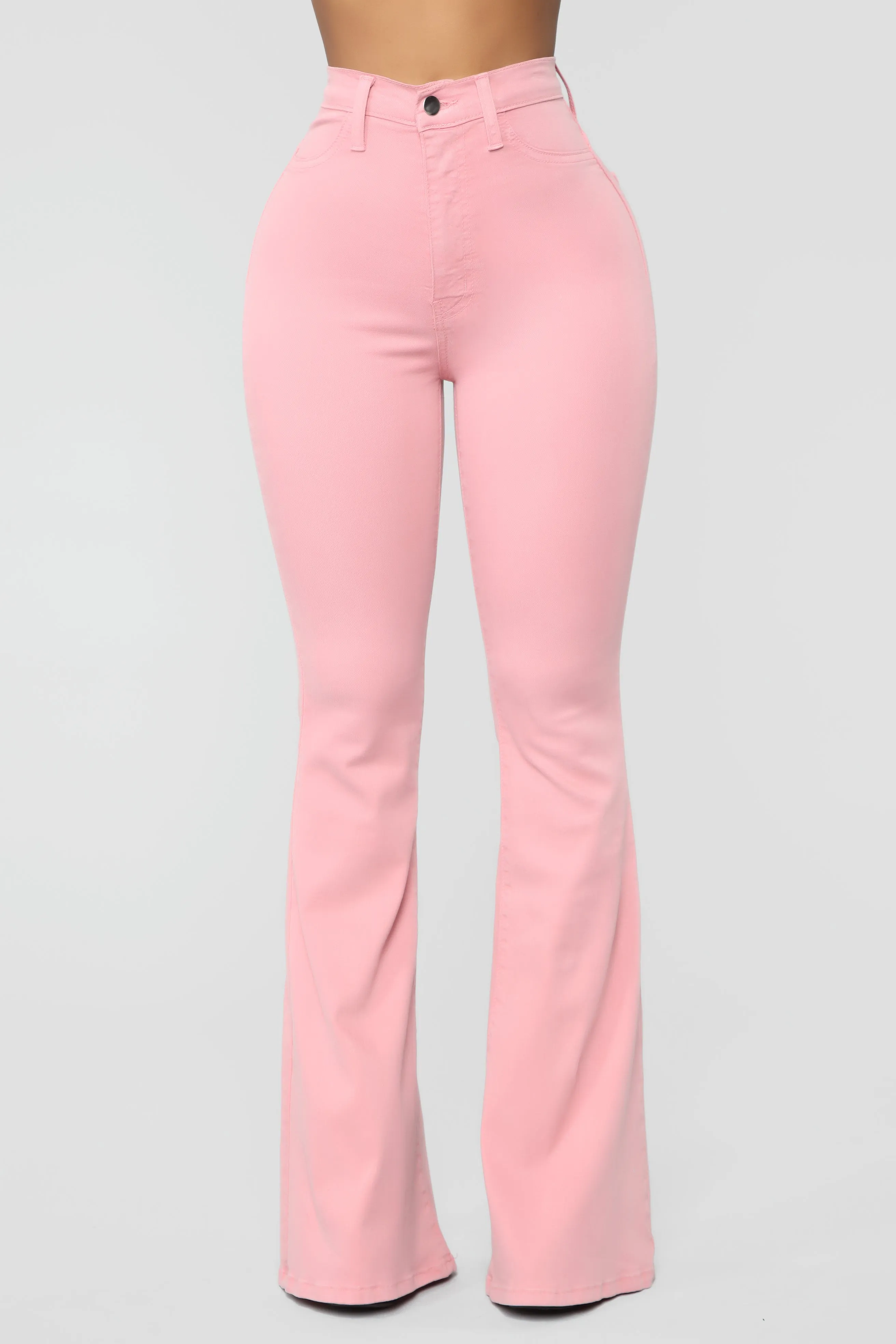 Bell Bottom Blues Jeans - Mauve