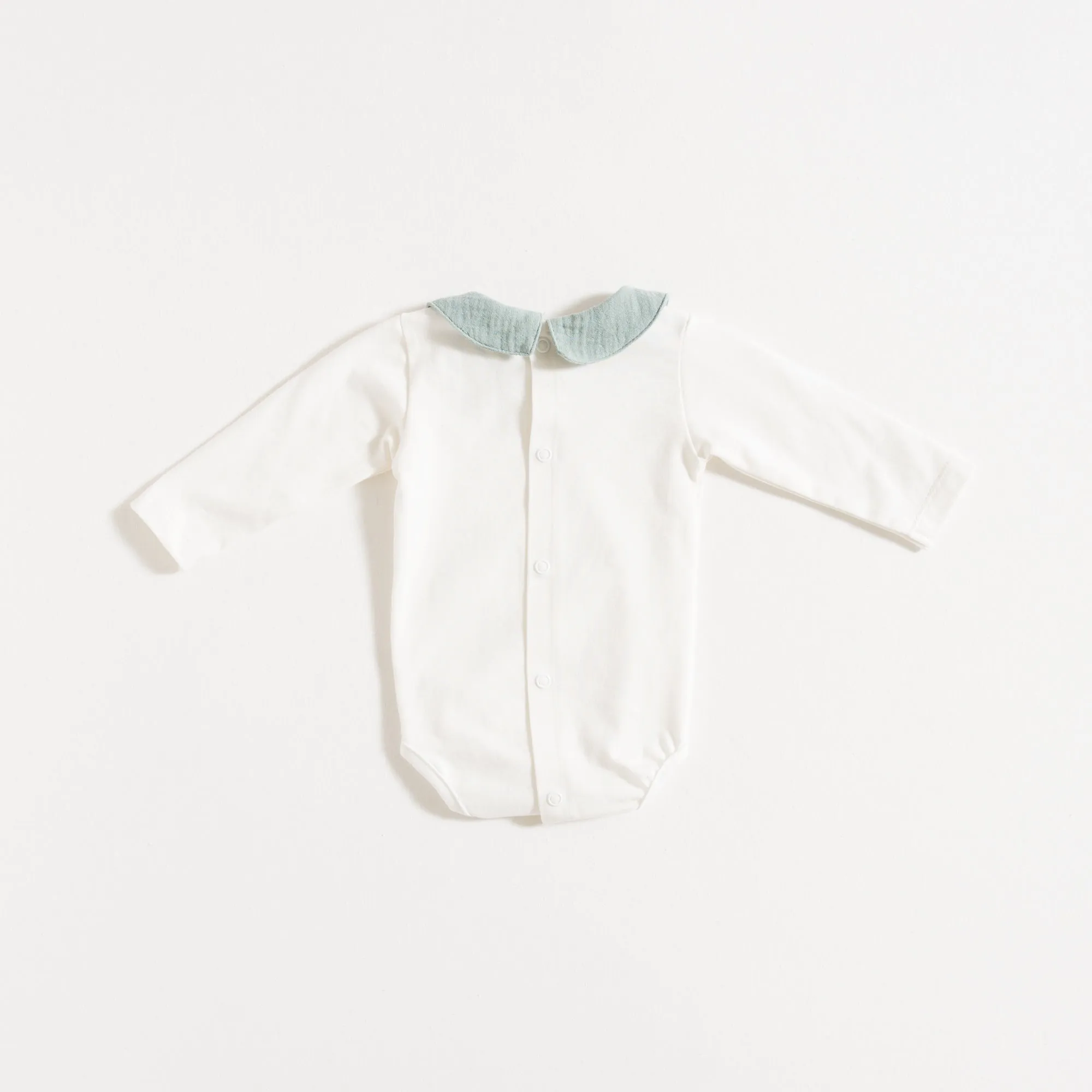 BODYSUIT / DUSTY GREEN GAUZE