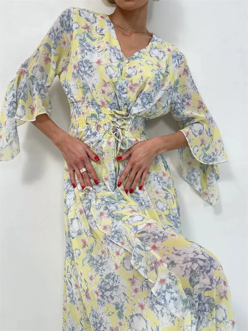 Bohemian Floral Summer Maxi Dresses