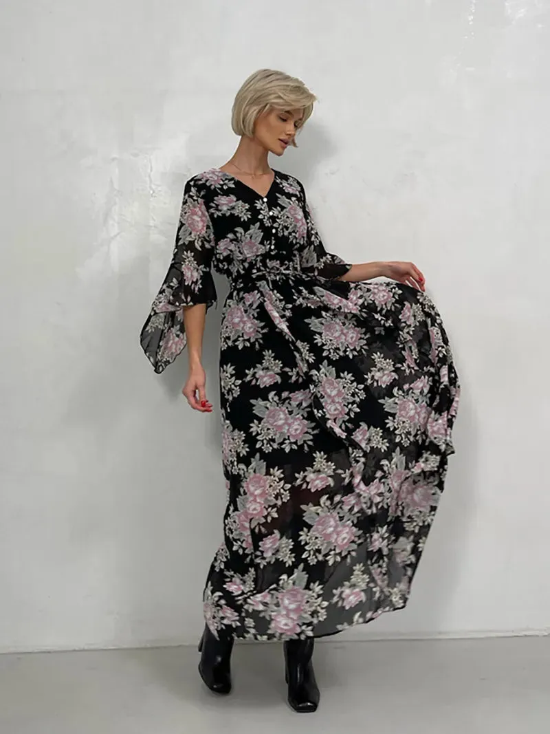Bohemian Floral Summer Maxi Dresses