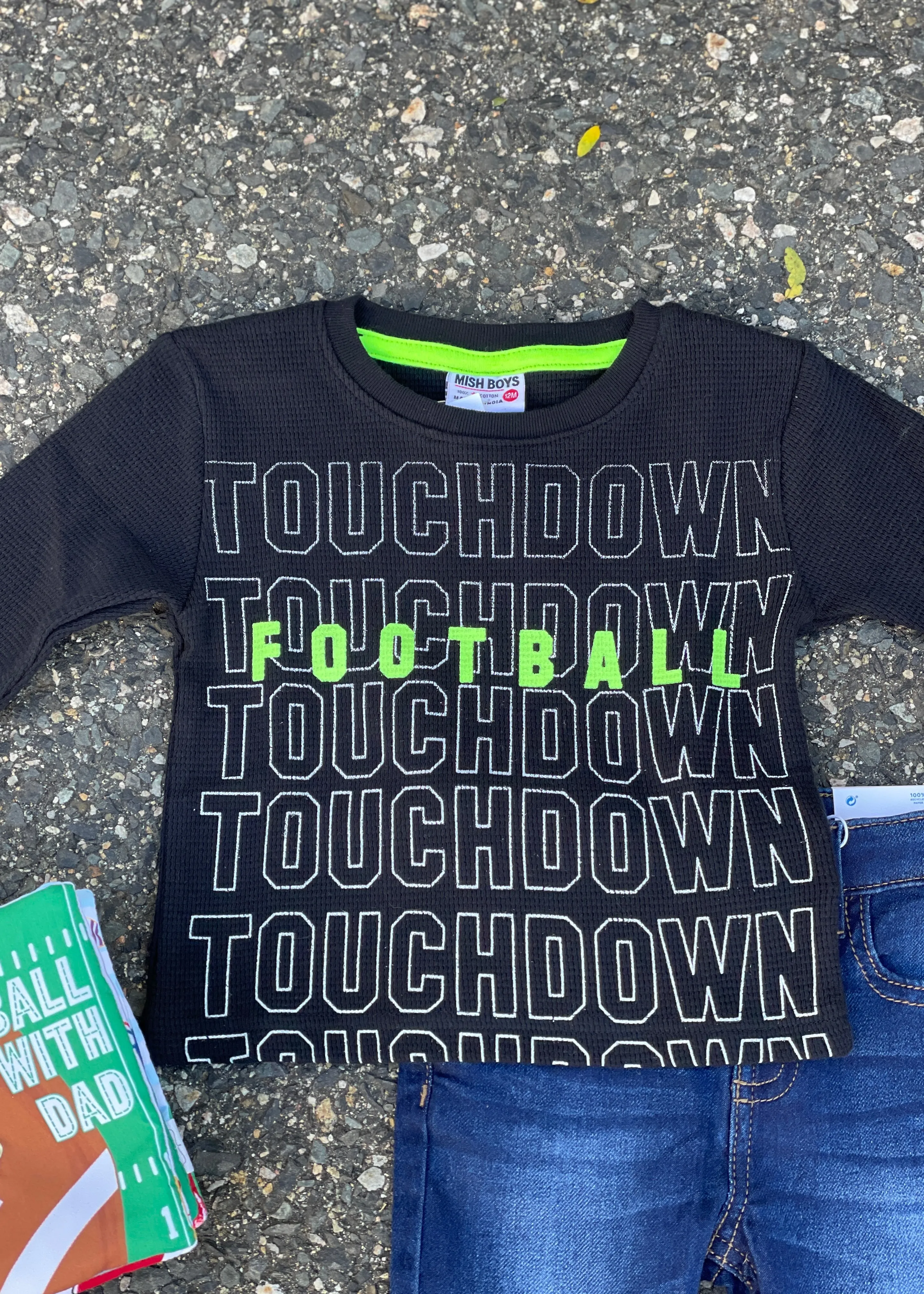 boys thermal tee - touchdown