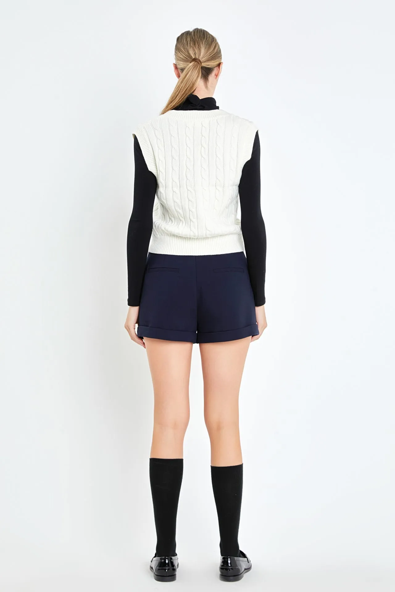 Cable Knit Chunky Vest