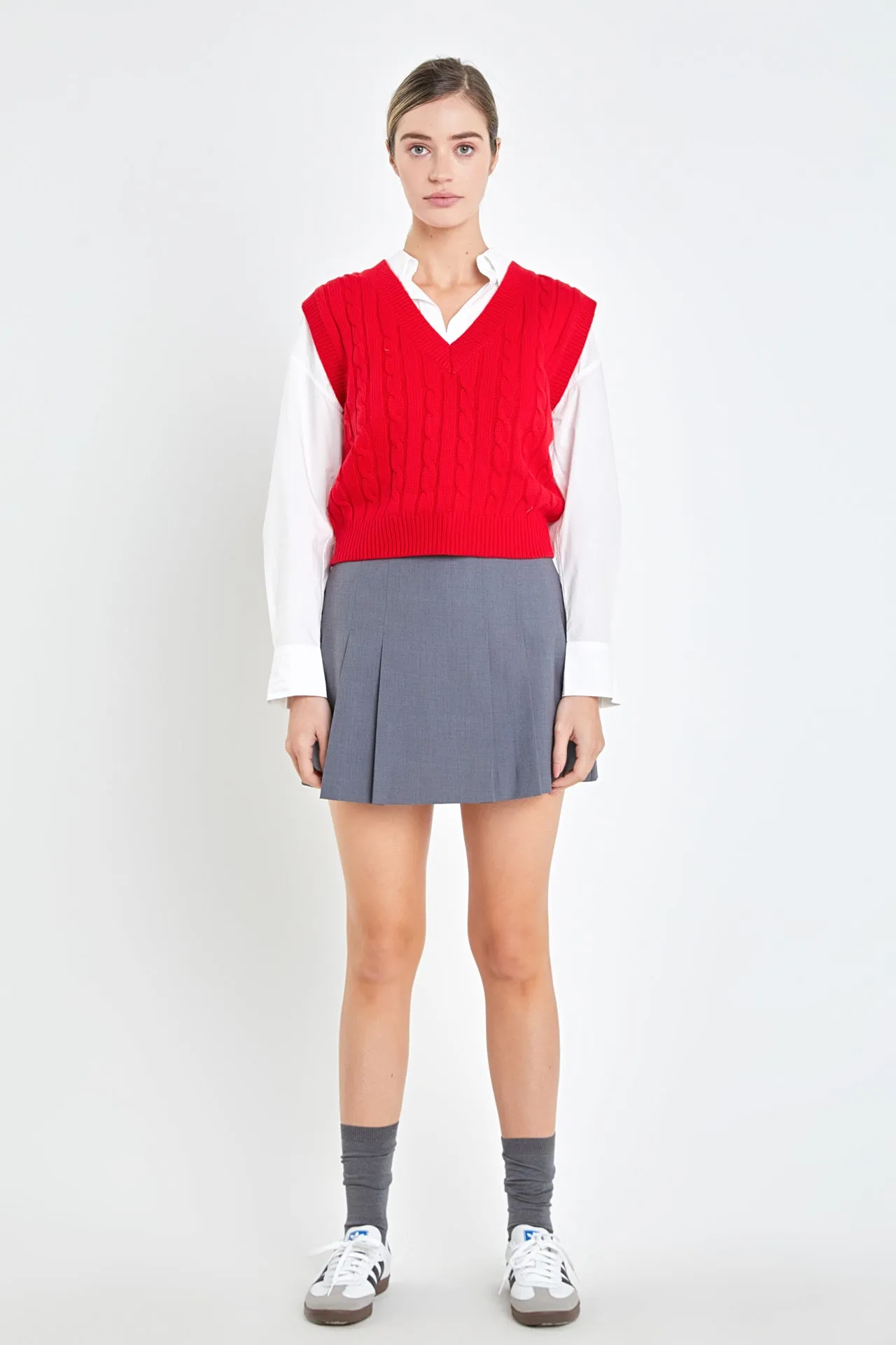Cable Knit Chunky Vest