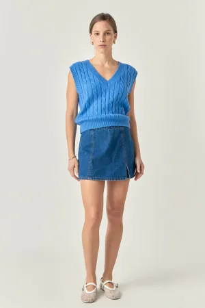 Cable Knit Chunky Vest