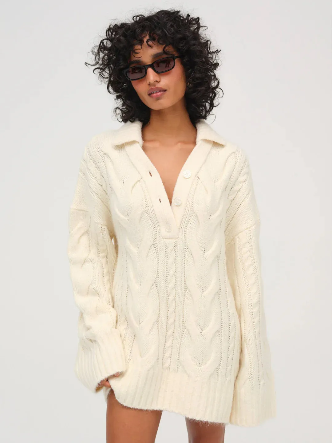 Camille Cable Knit Sweater