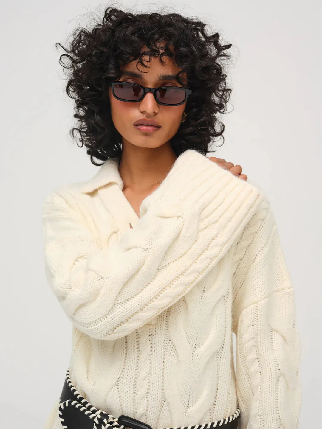 Camille Cable Knit Sweater