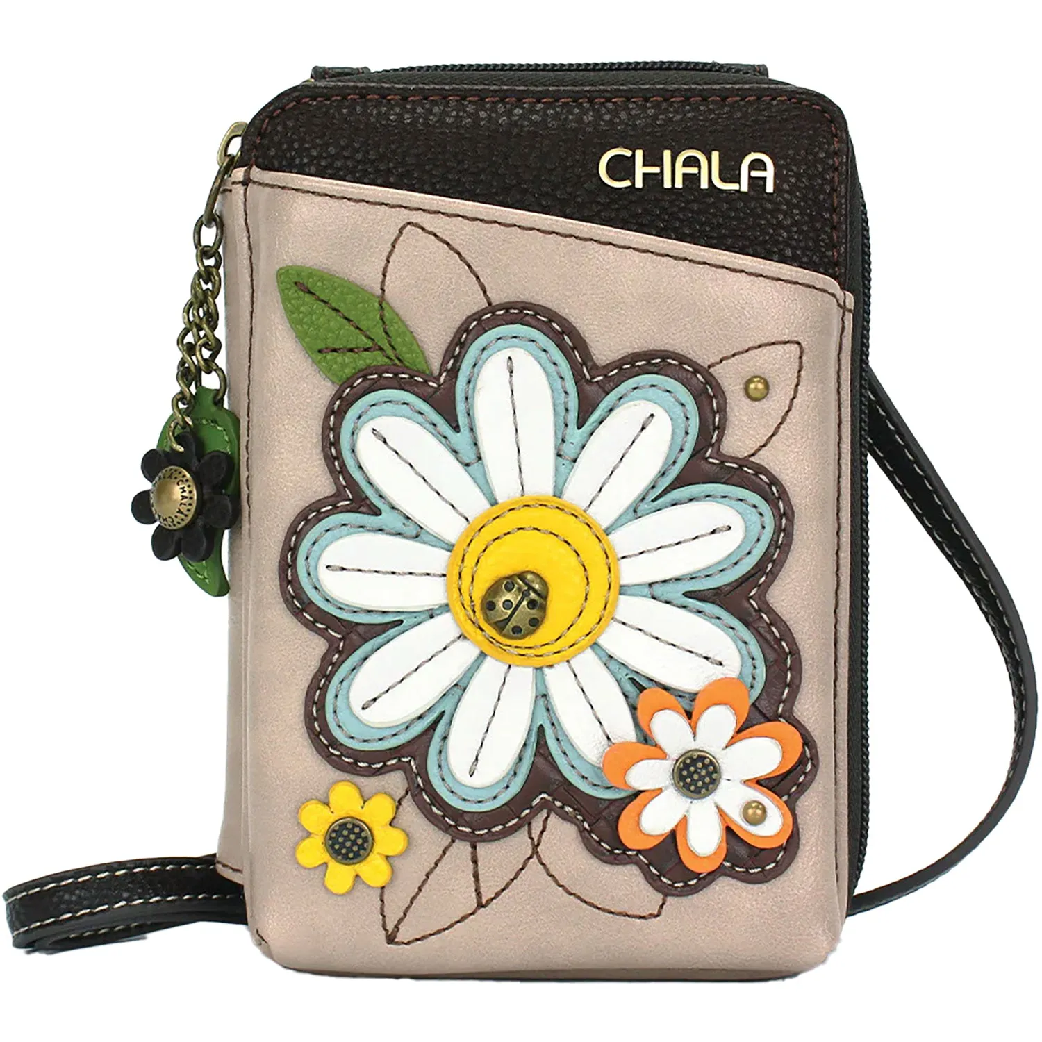 Chala Daisy Wallet Crossbody Ivory Synthetic