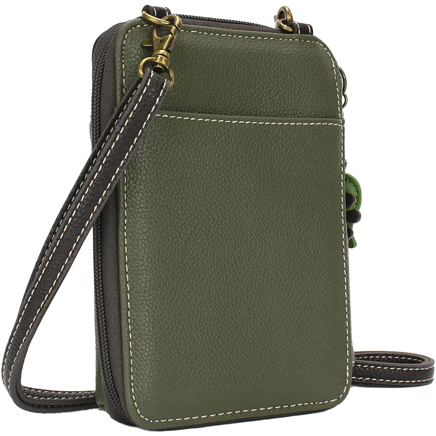 Chala Monarch Butterfly Wallet Crossbody Olive Synthetic