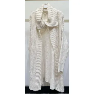 Chunky Knit Cape Cardigan