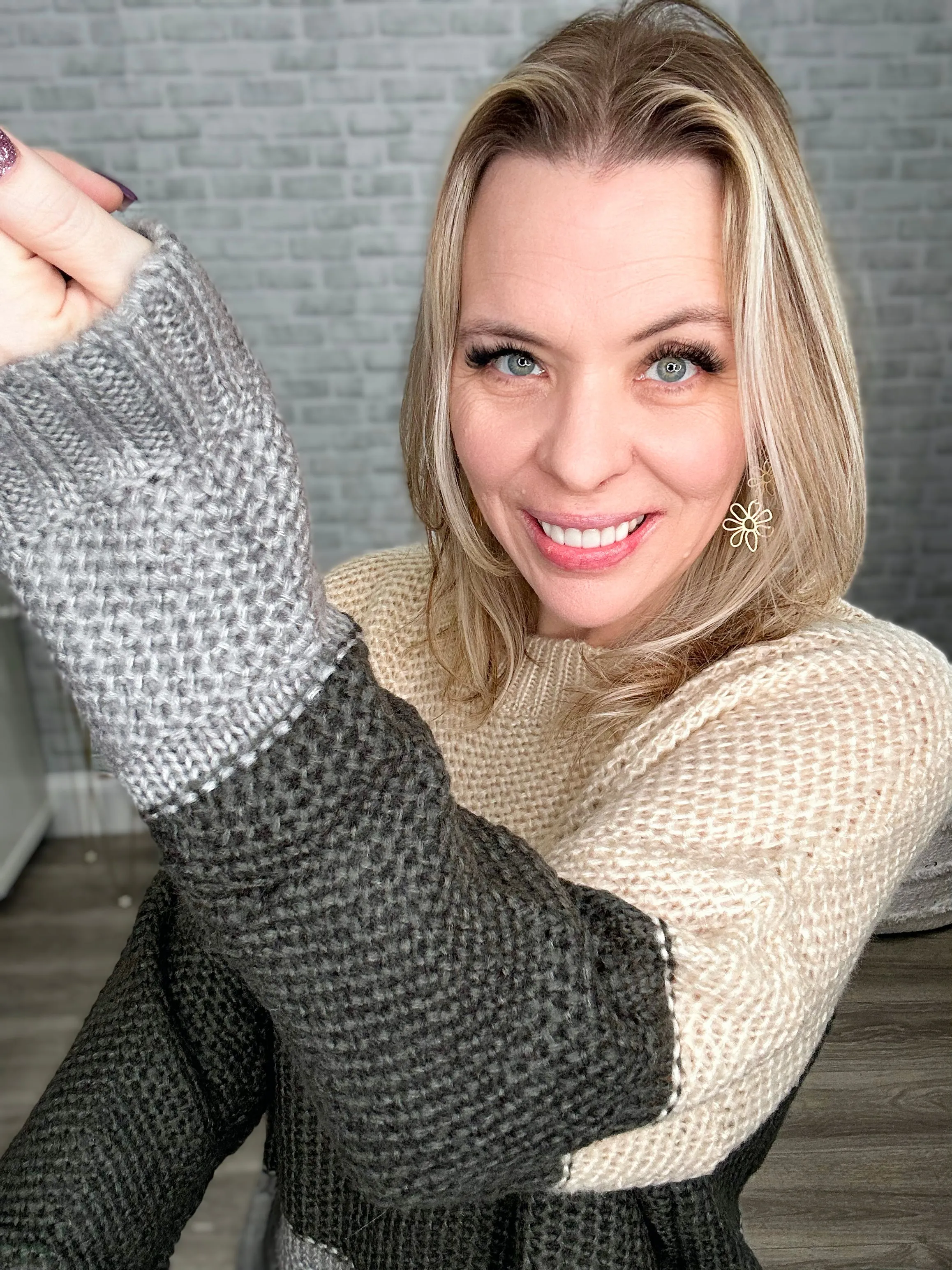Chunky Knit Colorblock Sweaters