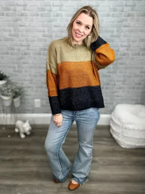 Chunky Knit Colorblock Sweaters