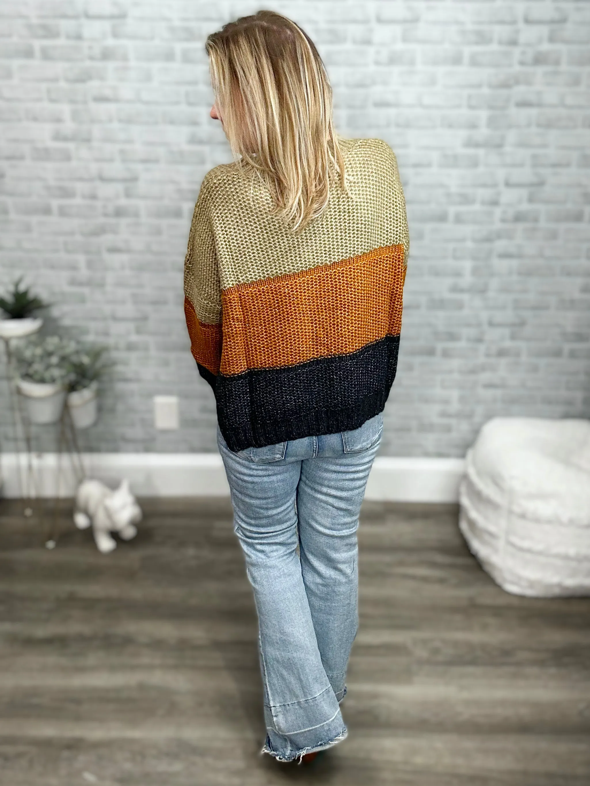 Chunky Knit Colorblock Sweaters