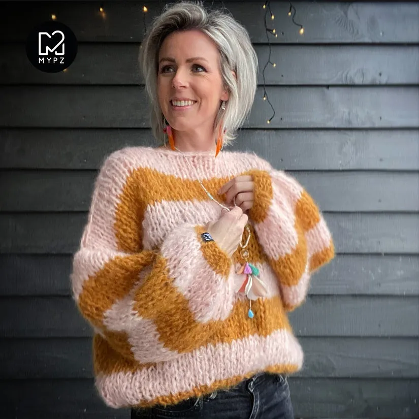 Chunky Mohair Pullover Apache