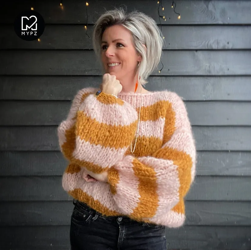 Chunky Mohair Pullover Apache