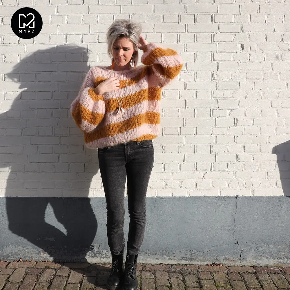 Chunky Mohair Pullover Apache