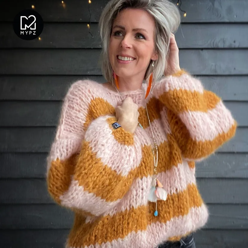 Chunky Mohair Pullover Apache