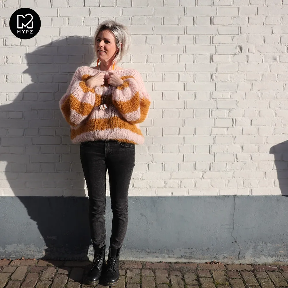 Chunky Mohair Pullover Apache