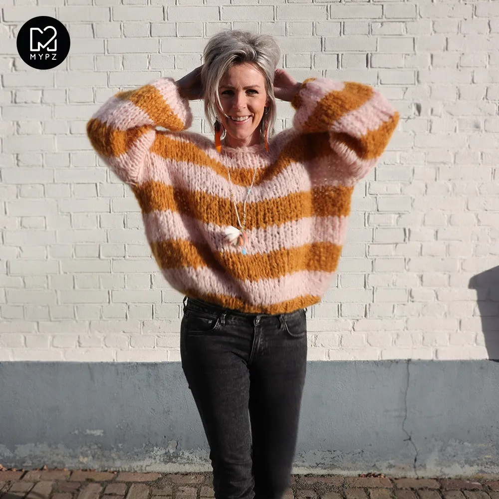 Chunky Mohair Pullover Apache