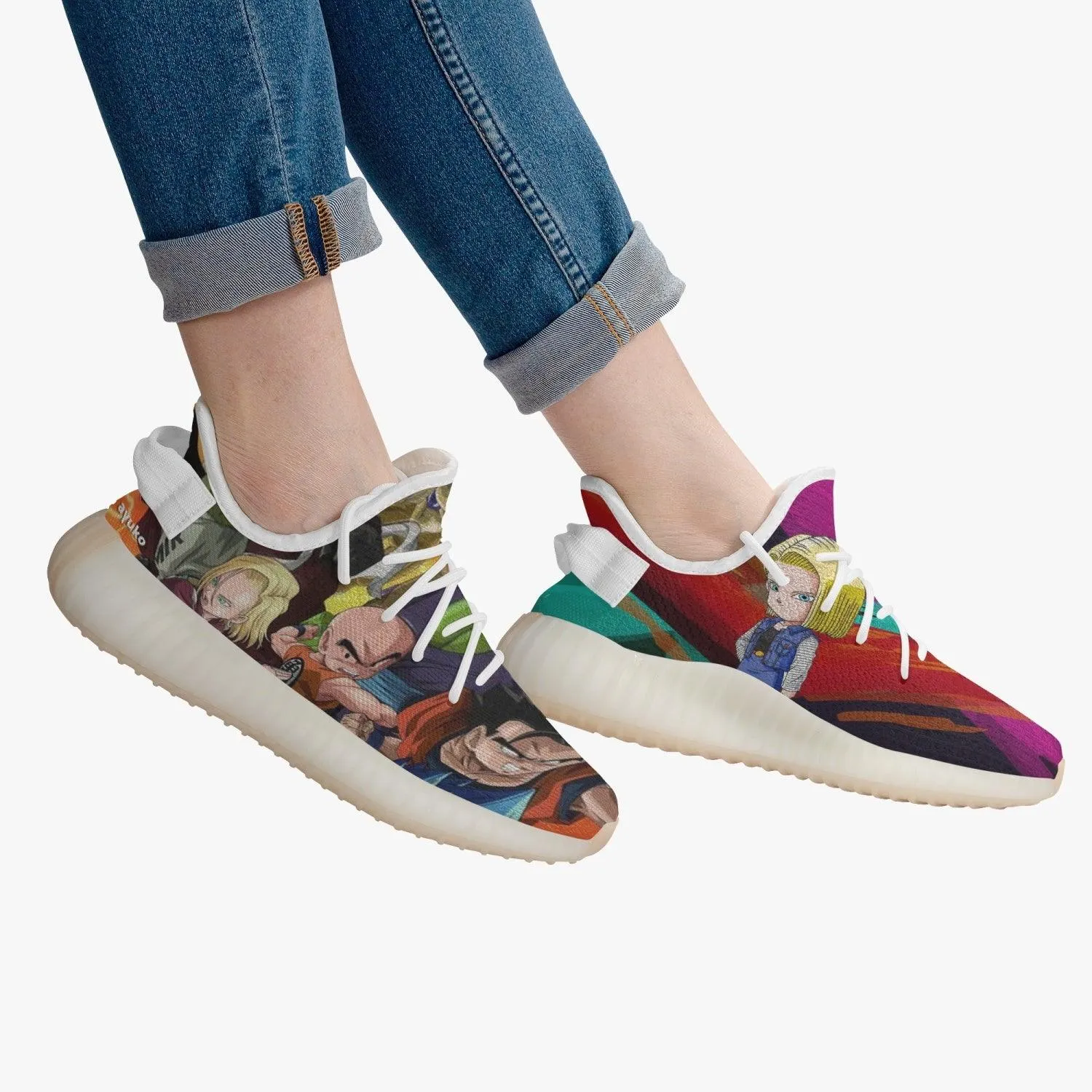 Dragon Ball Z YZ White Anime Shoes