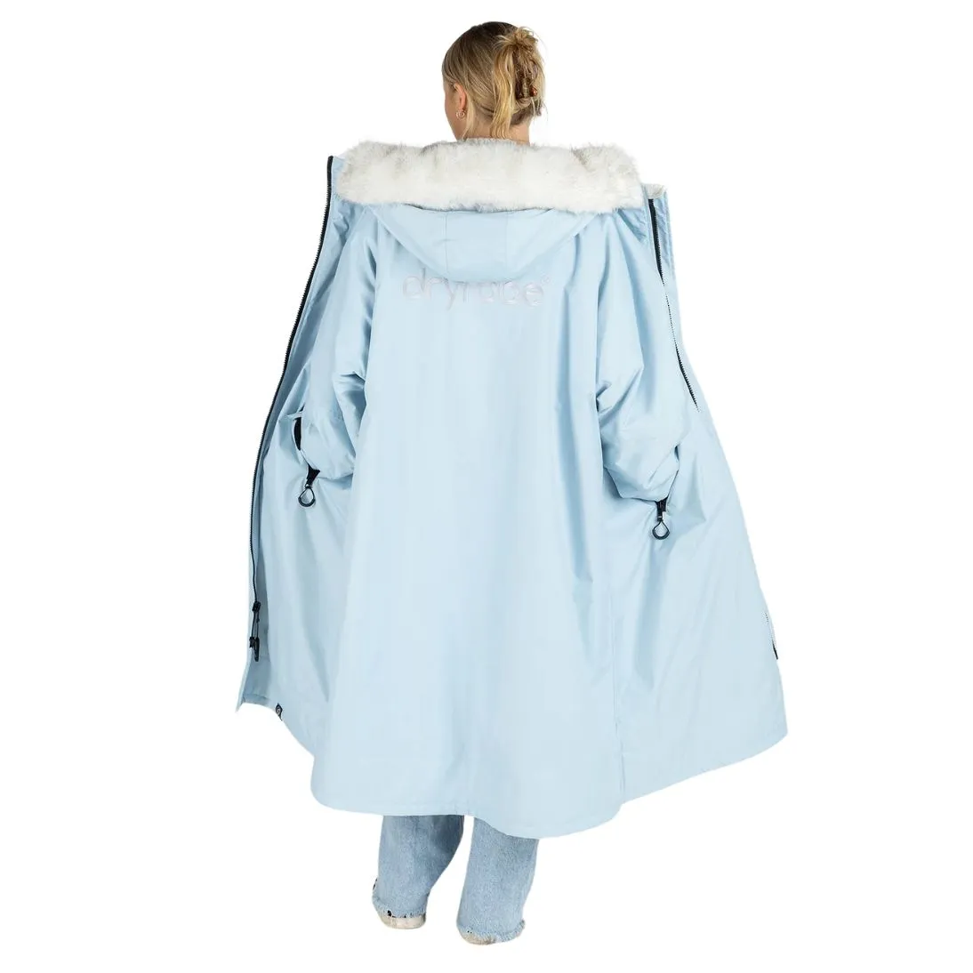 Dryrobe Advance Alpine Range Long Sleeved Changing Robe - Ice Blue