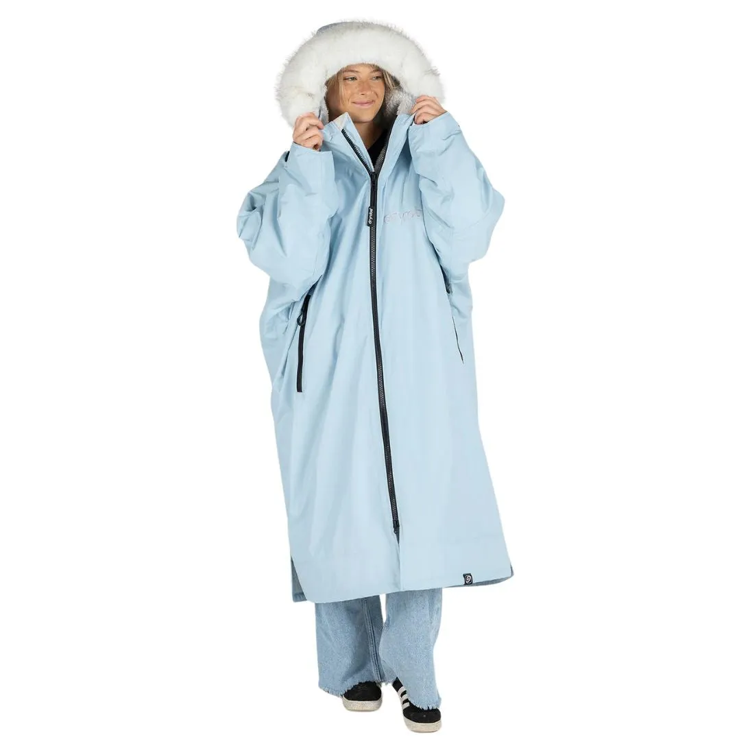 Dryrobe Advance Alpine Range Long Sleeved Changing Robe - Ice Blue