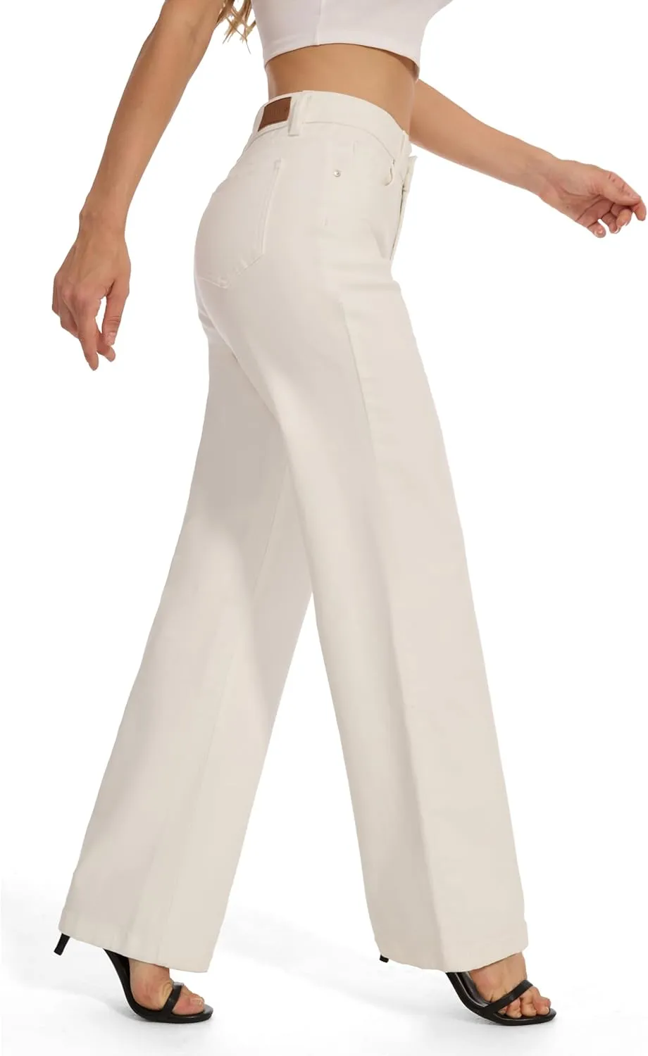 FLYING BANANA Women's Stretchy Curvy Fancy Bootcut Jeans