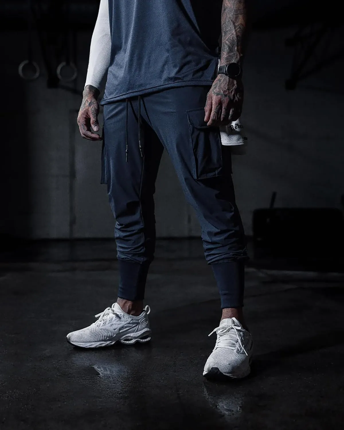 GINTPK Men Cargo Jogger Lightweight Tapered Hiking Pants Sport Running Quick Dry Sweatpants for Training