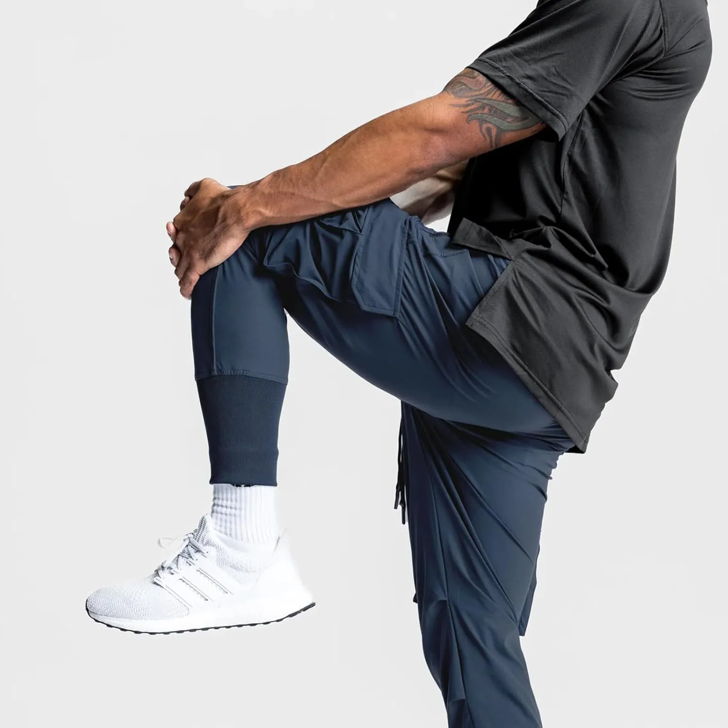 GINTPK Men Cargo Jogger Lightweight Tapered Hiking Pants Sport Running Quick Dry Sweatpants for Training