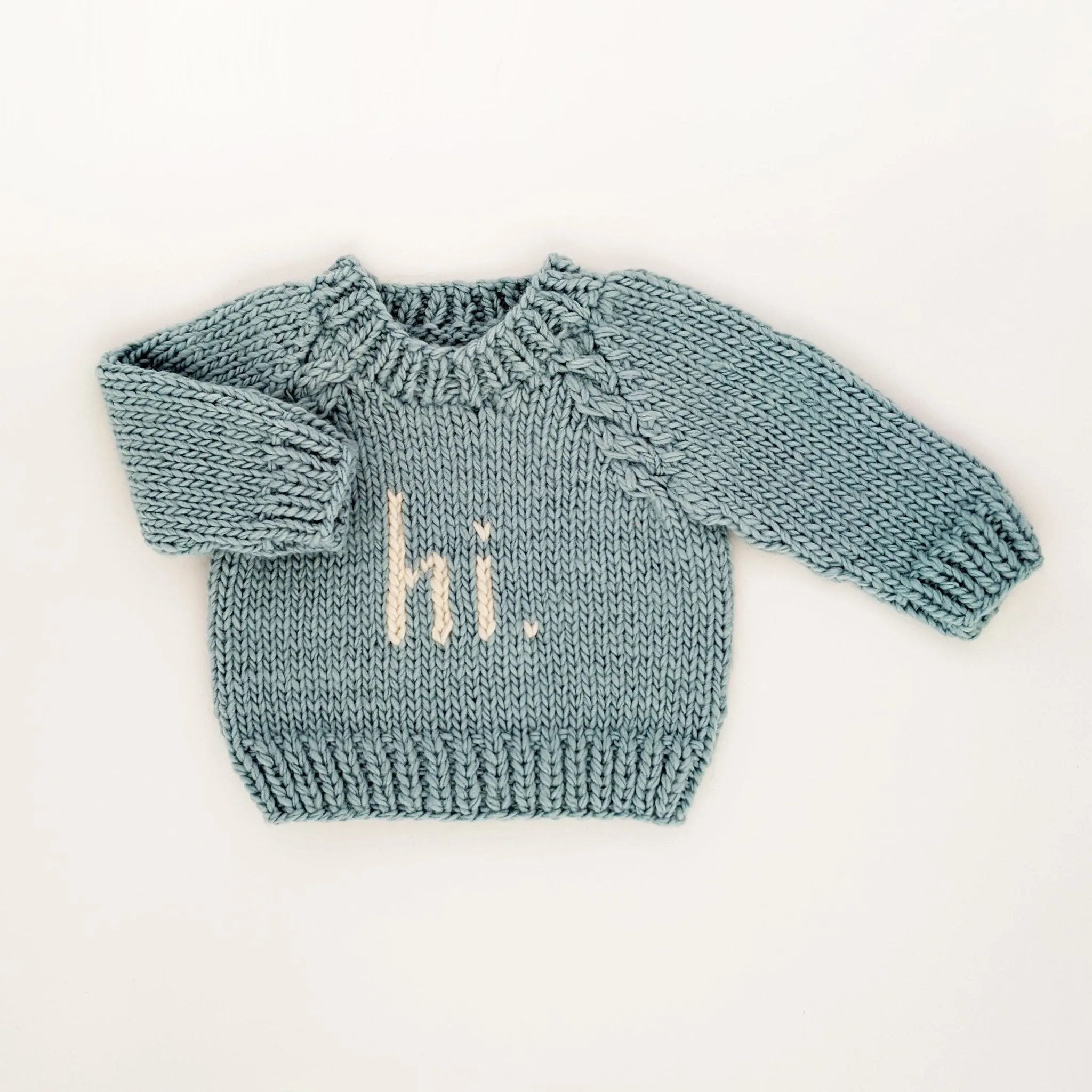 Hi. Crewneck Baby Sweater