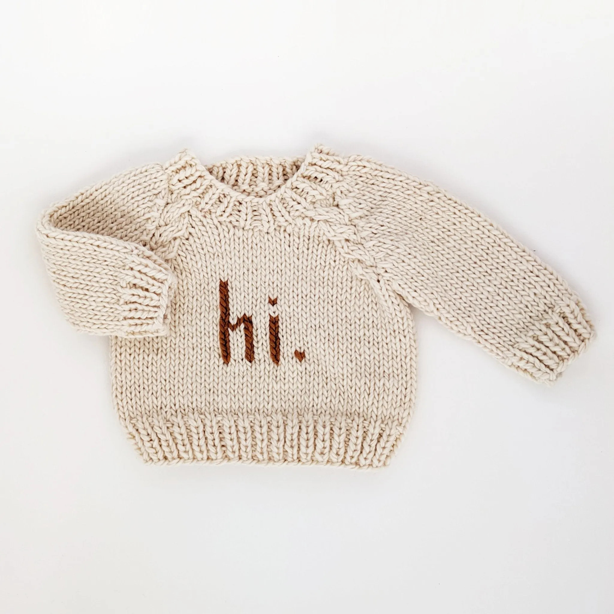Hi. Crewneck Baby Sweater