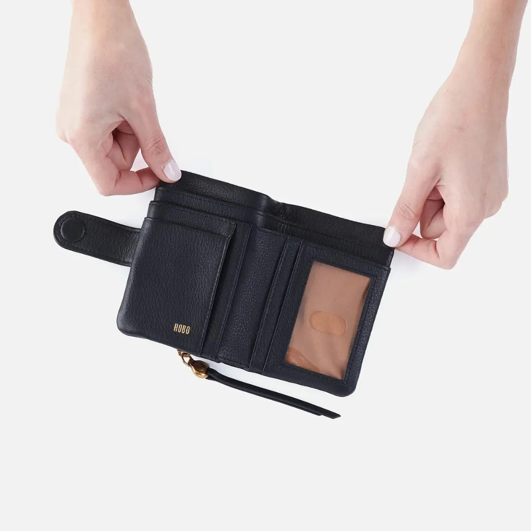 Hobo Fern Bifold Wallet Pebbled Leather