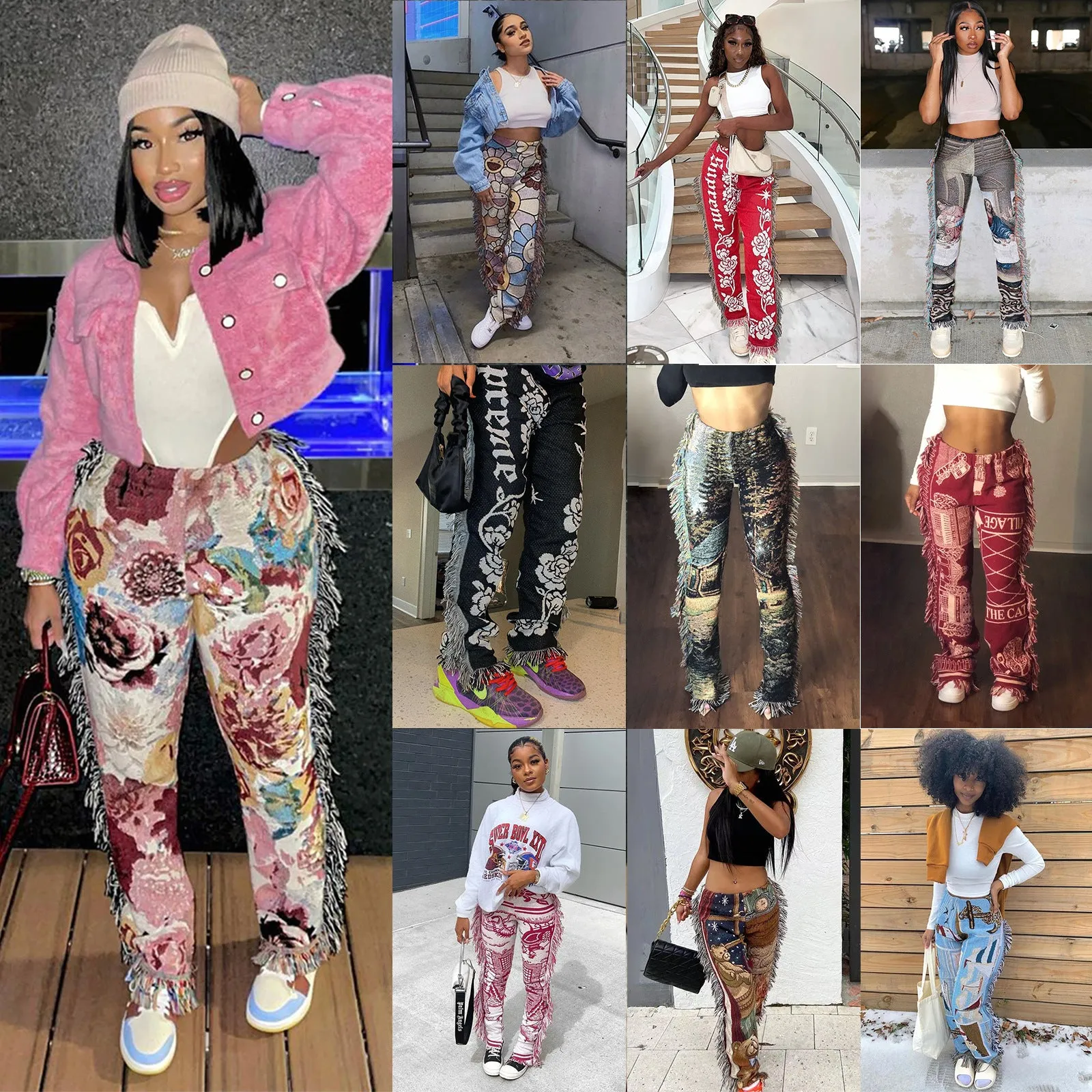 In The Valley Tassel Lilen Pants