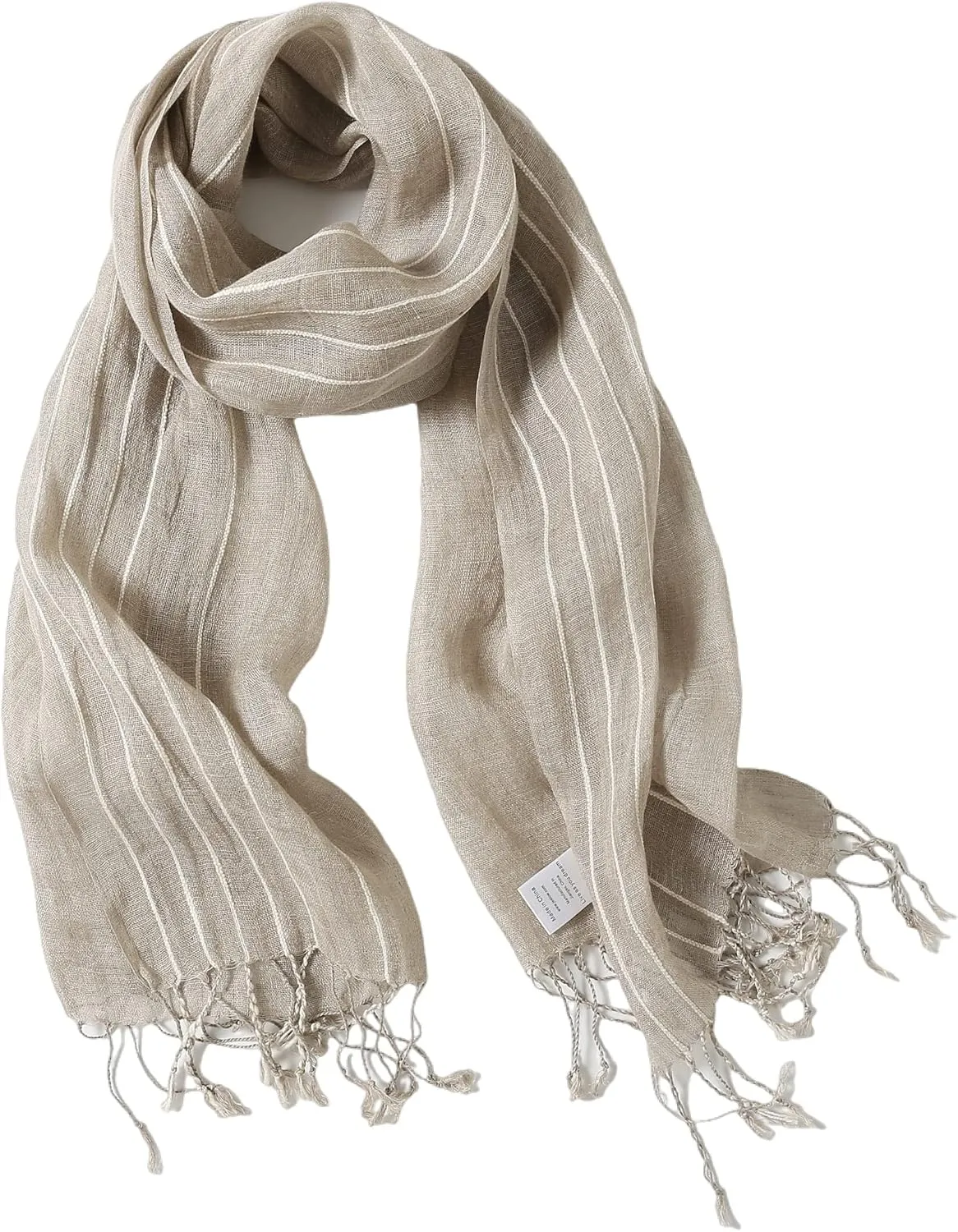 Jeelow Lightweight Summer Scarf Light Shawl Wrap Linen Feel Scarves For Men And Women