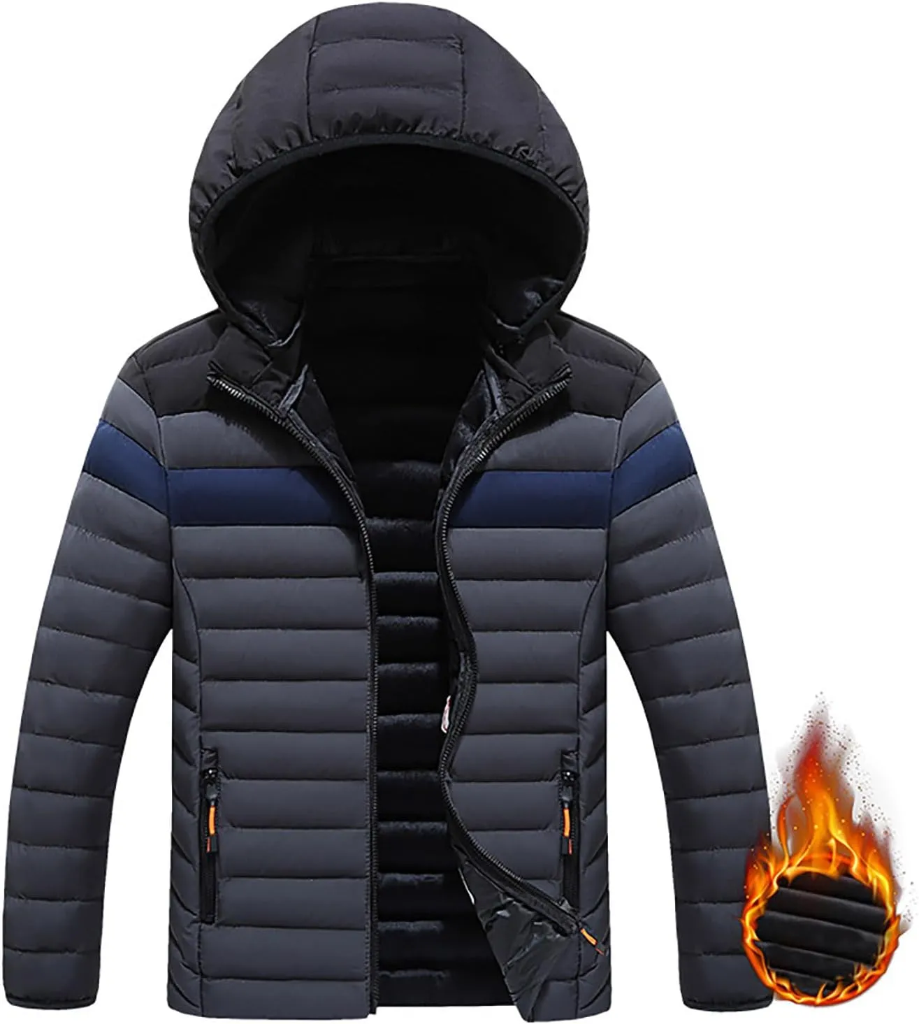 Kids Padded Clothing Autumn Winter Warm Casual Fashion Combination Thick Padded Hooded Coat Jacket Boys Medium