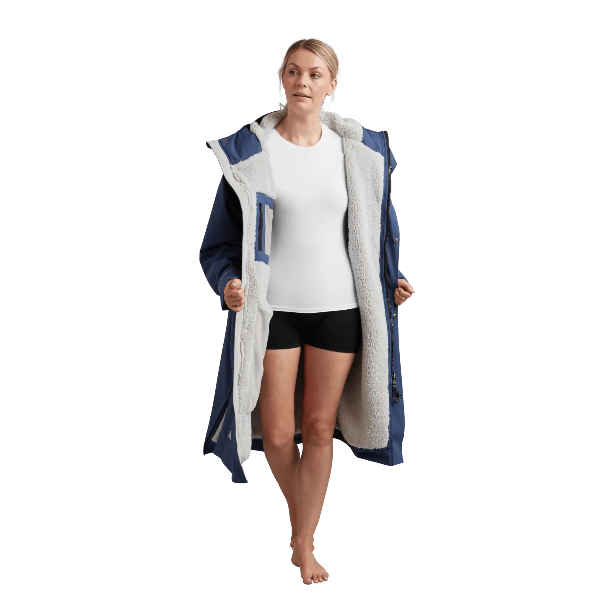 Long Sleeve Waterproof Dry Changing Robe Alter Evo - Admiral Blue