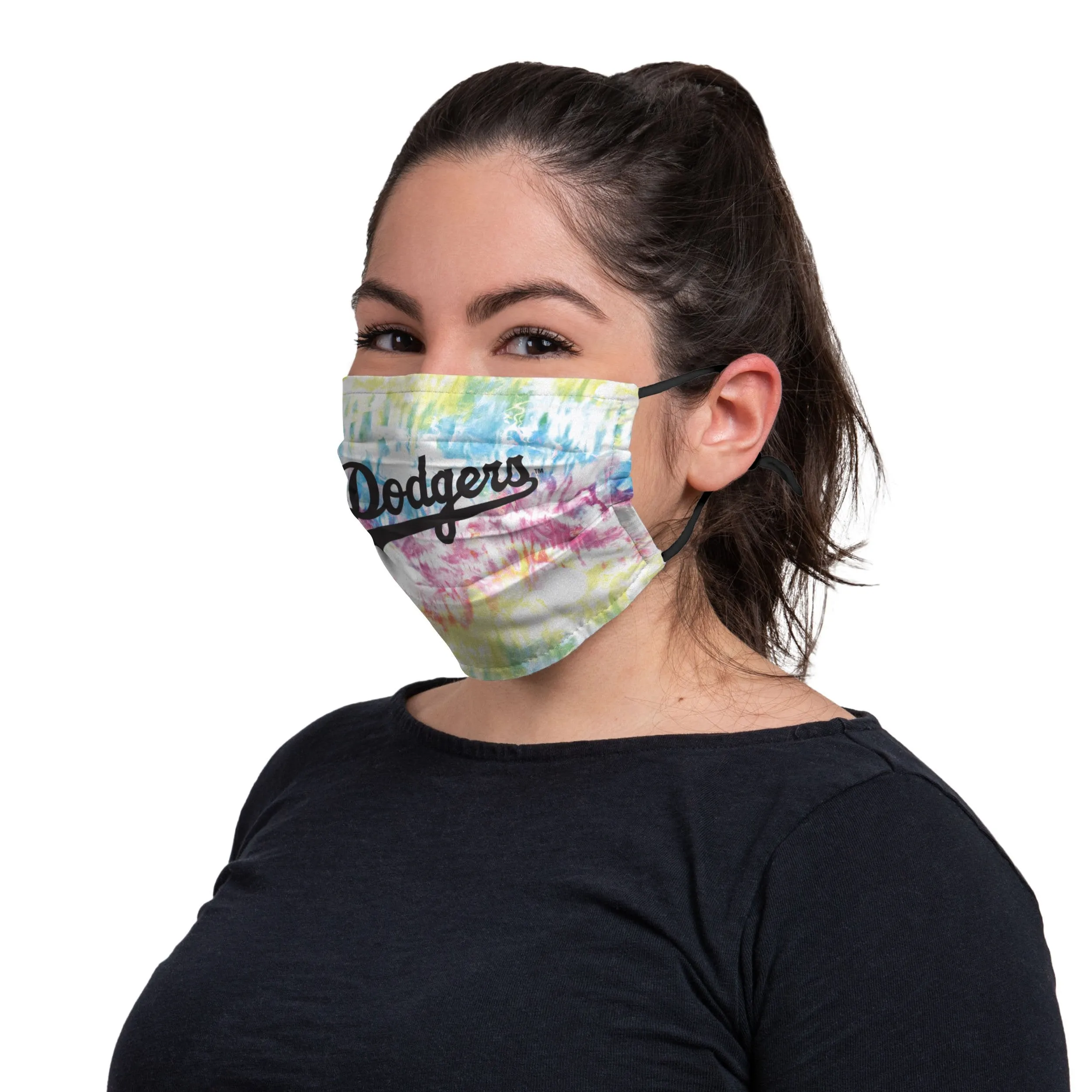 Los Angeles Dodgers MLB Neon Floral 3 Pack Face Cover