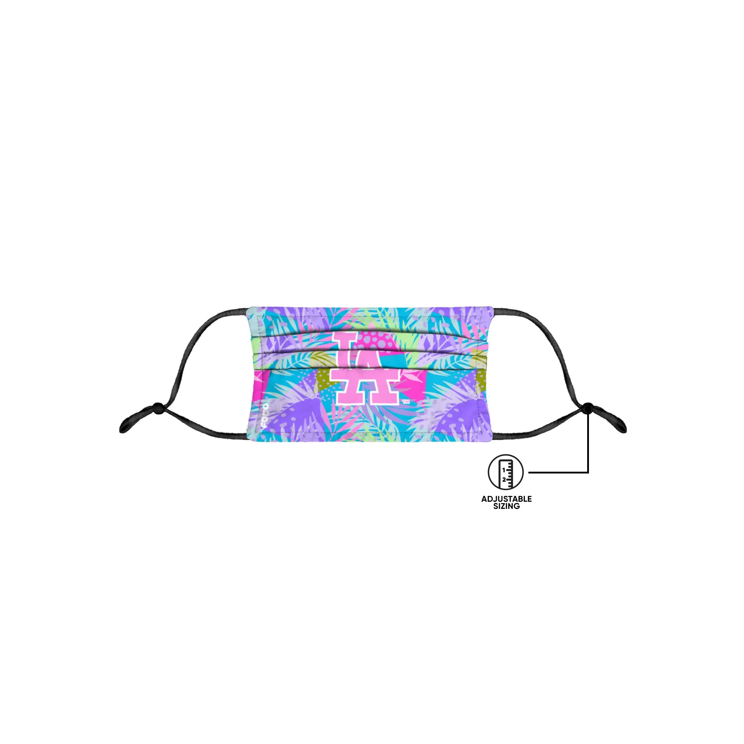 Los Angeles Dodgers MLB Neon Floral 3 Pack Face Cover
