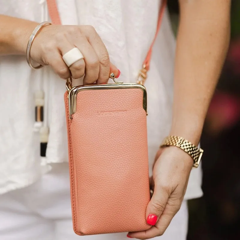 Louenhide - Billie Crossbody Phone Bag - Peach