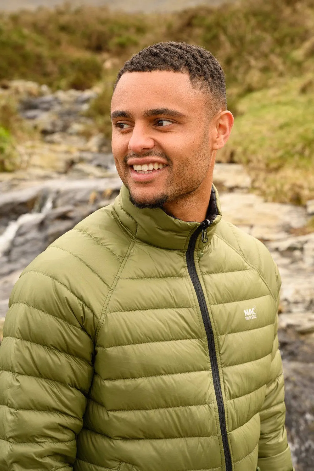 Mac in a Sac Mens Polar Reversible Jacket -KHAKI/BLACK