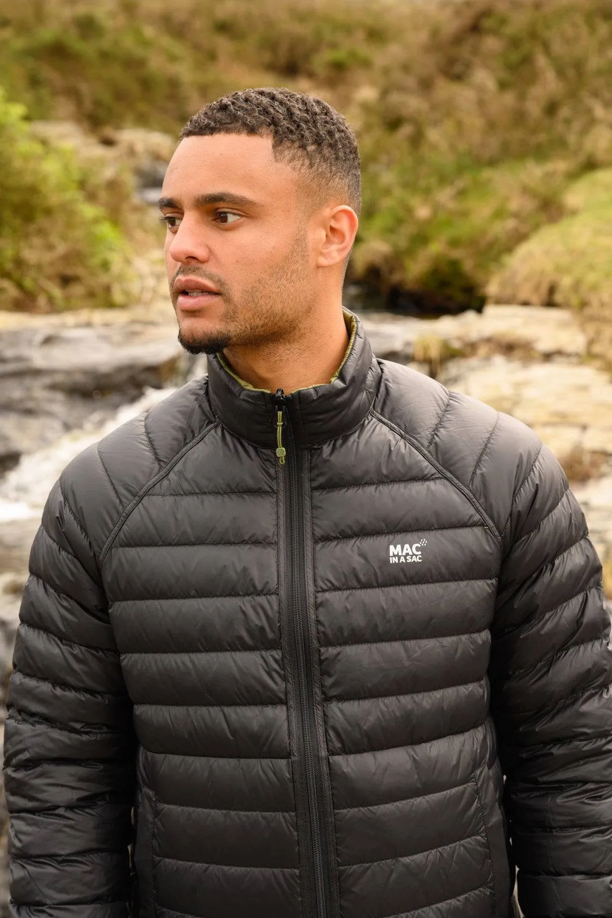 Mac in a Sac Mens Polar Reversible Jacket -KHAKI/BLACK