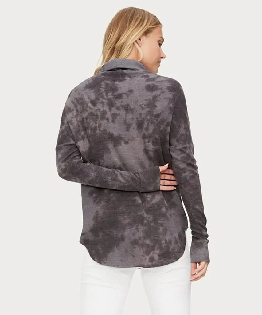 Marcy Tie Die Thermal Tunic Oxide